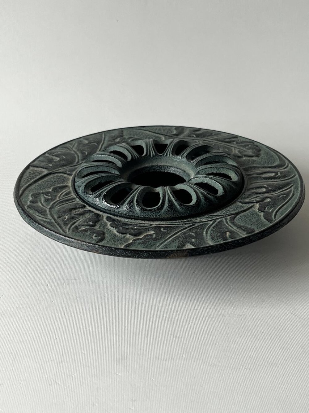 Vintage Nambu Tekki Cast Iron Ashtray Incense Burner Japan